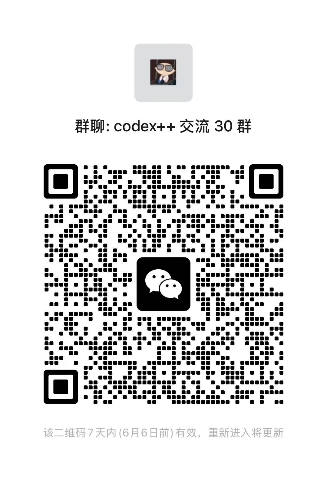 Codex++ discussion group QR code